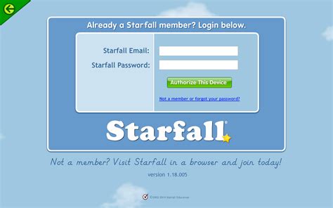 more starfall for members screenshot