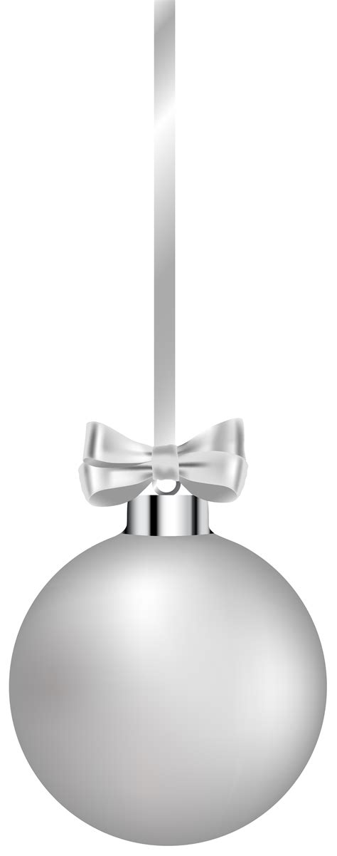 white hanging christmas ball png clipart image gallery yopriceville high quality images and