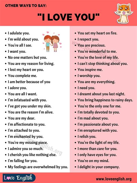 60 romantic ways to say i love you in english love english other