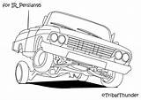 Lowrider Hydraulics Impala 1964 Chevy Lowriders Chicano sketch template