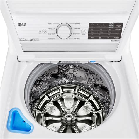 buy lg  cu ft high efficiency top load washer  turbodrum technology white wtcw