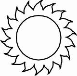 Sun Coloring Pages Printable Colouring Sunny Sunshine Circle Template Color Sheets Kids Clip Shape Days Sunnyday Gif Pattern Bgs Round sketch template