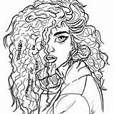 Curly Hair Clipartmag sketch template