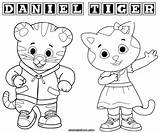 Tiger Daniel Coloring Pages Printable Line Drawing Katerina Print Pdf Catarina Clipart Getcolorings Neighborhood Cartoons Baby Library Rocks Paintingvalley Color sketch template