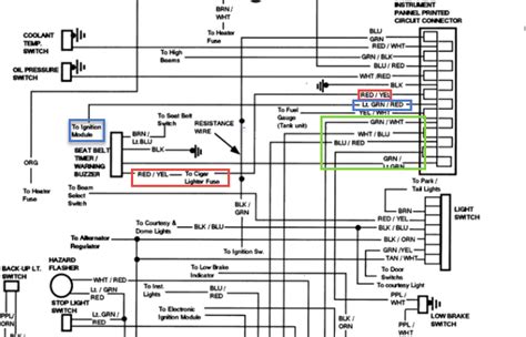 cluster wiring diagram