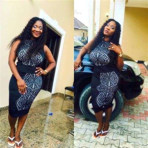 mercy johnson flaunt hot curve and says mercy don born but