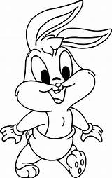 Looney Tunes Warner Conejo Toons Bunnies Wecoloringpage Dibujar Ingrahamrobotics sketch template