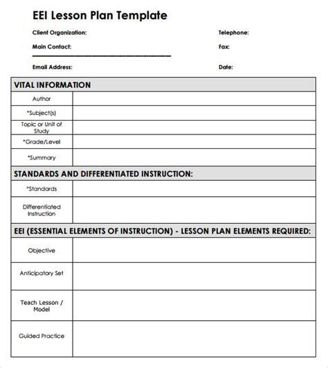 differentiated lesson plan template perfect template ideas
