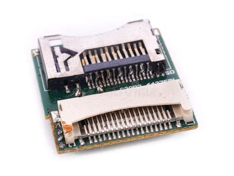 sd card slot  electronic board editorial photo image  integrated circuit