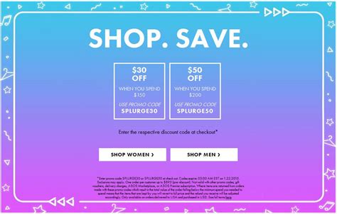 promotions  asos  spend     save  spend     save