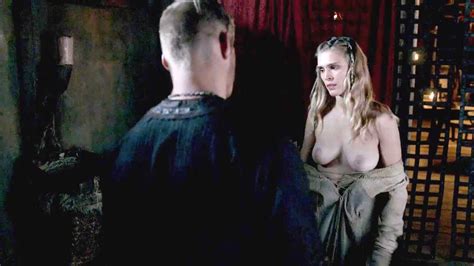 gaia weiss topless scene from vikings scandalpost