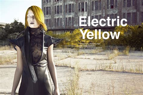 electric yellow  behance