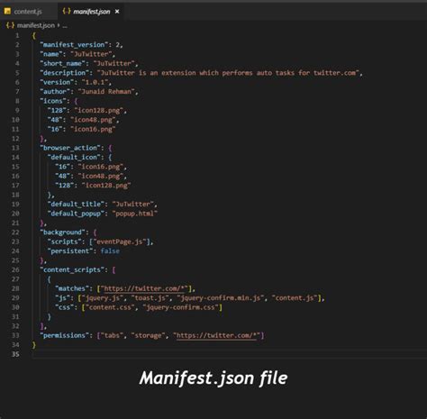 chrome extension manifest    release