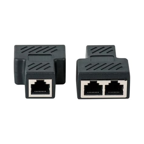 splitter adapter    dual female port catcat  lan ethernet sockt network connections rj