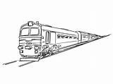 Locomotive sketch template