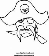 Pirate Face Coloring Color Sheet Pages Printable Halloween Choose Board Mask Print sketch template