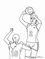 Voleibol Volleyball Pase Colorir Volley Passing Hellokids Ligne Volei Passe Visitar Drucken Farben sketch template