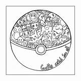 Pokemon Coloring Pages Starter Printable Getcolorings Pag sketch template