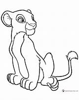 Nala Lion Coloring King Pages Disney Simba Printable Disneyclips Book Rafiki Pumbaa Down Funstuff sketch template