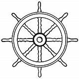 Wheel Pirate Ship Steering Template sketch template