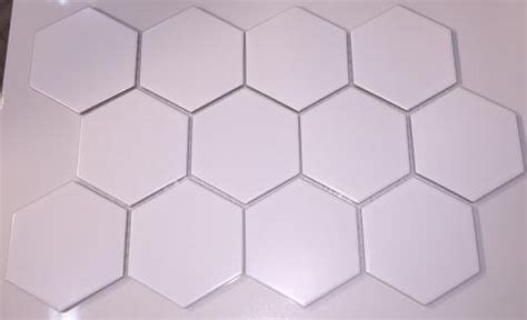 hexagon porcelain mosaic tile fq matte white white mosaic