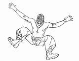 Rey Mysterio Coloring Pages Wrestling Mask Opponent Color Sketch Drawing Printable Getdrawings Luna Paintingvalley Getcolorings sketch template