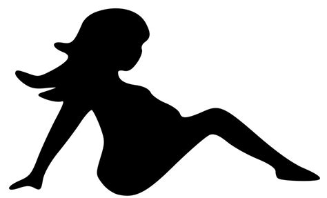 buy mudflap pregnant girl vinyl sticker trucker lady woman silhouette