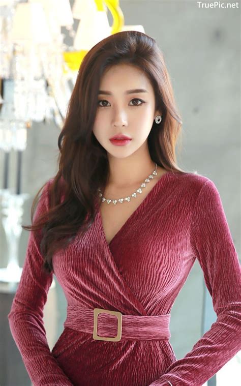 korean fashion model park da hyun office dress collection page