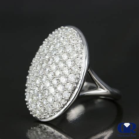 womens large oval shaped diamond cocktail ring  hand ring
