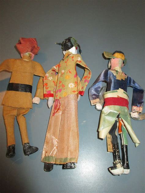 group of 6 chinese opera dolls nostalgic images ruby lane