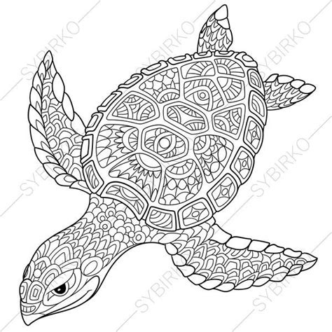 coloring pages  adults sea turtle adult coloring pages animal