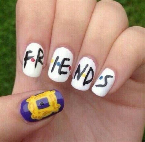 friends nails friends merchandise cute nail art designs short