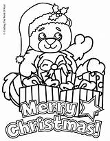 Christmas Coloring Bear Pages Merry Library Clipart Word Clipartmag Say Getcolorings sketch template