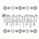 Shenanigans sketch template