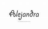 Alejandra Tattoo Name Alanna Designs sketch template