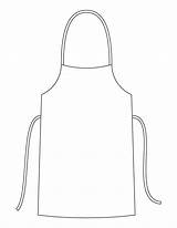 Apron Coloring Clipart Pages Kids Blank Line Printable Clip Cliparts Chef Collection Bestcoloringpages Library Sheets sketch template
