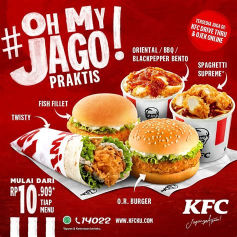 kfc promo   jago mulai  rp tiap menu scanharga