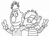 Coloring Pages Ernie Bert Cool Sesame Street Supercoloring Categories Getcolorings Library Clipart Drawing sketch template