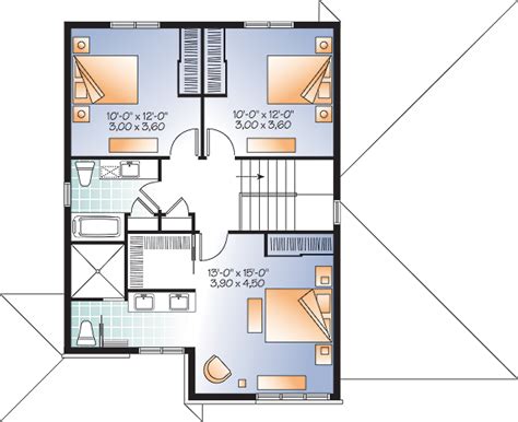 modern house plan   bedrooms   baths plan