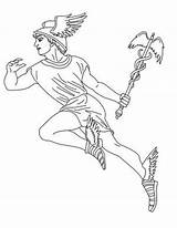 Greek Coloring Pages Hermes Gods God Mythology Printable Drawing Dios Kids Myth Color Dibujos Goddesses Del Para Online Colorear Getdrawings sketch template
