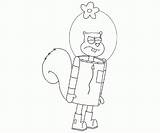 Cheeks Sandy Squarepants Spongebob Coloring Popular sketch template