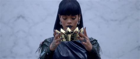 rihanna crown find and share on giphy