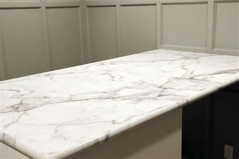 Our Calacatta Marble Countertop By Formica In The Home Office–yeah