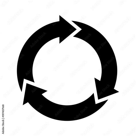 circle arrows    rotating circular motion flat vector icon  apps  websites