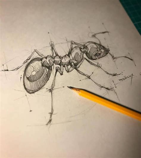 instagram insect art pencil art drawings animal drawings