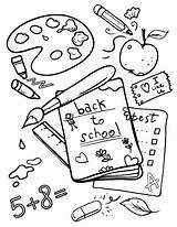 Coloring School Pages Back Printable Sheet First Welcome Pdf September Supplies Kids Sheets Old Print Kindergarten Colouring Color Preschool Printables sketch template