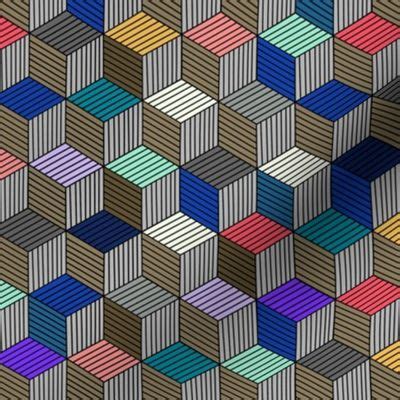 geometric blocks color spoonflower