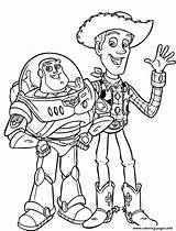 Coloring Woody Lightyear Buzz Pages Sheriff Hello Printable sketch template