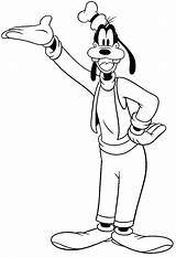 Goofy Coloring Pages Drawing Disney Mickey Mouse Kids Printable Friends Dingo Colouring Print Sheets Donald Duck Coloring4free His Getcolorings Cartoon sketch template