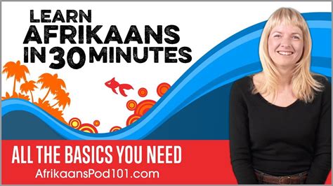 learn afrikaans   minutes   basics   youtube